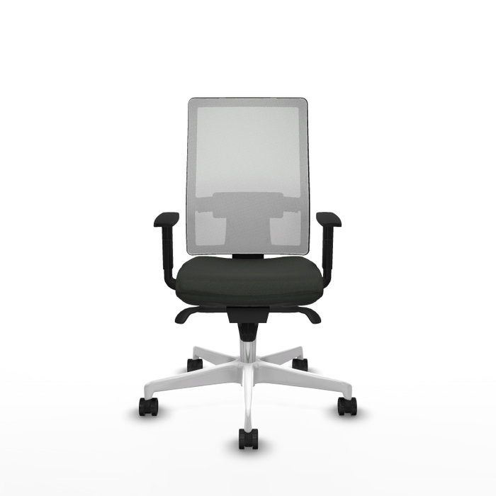 PIQUERAS Y CRESPO Silla de oficina Horna con mecanismo Sincro, Negro/Blanco PIQUERAS Y CRESPO Silla de oficina Horna con mecanismo Sincro, Negro/Blanco