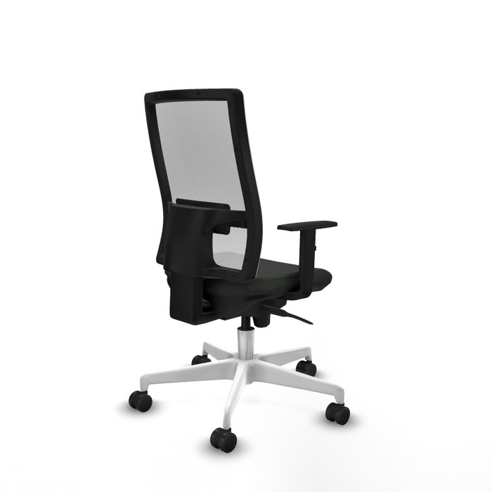 PIQUERAS Y CRESPO Silla de oficina Horna con mecanismo Sincro, Negro/Blanco PIQUERAS Y CRESPO Silla de oficina Horna con mecanismo Sincro, Negro/Blanco