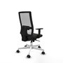PIQUERAS Y CRESPO Silla de oficina Horna con mecanismo Sincro, Negro/Blanco