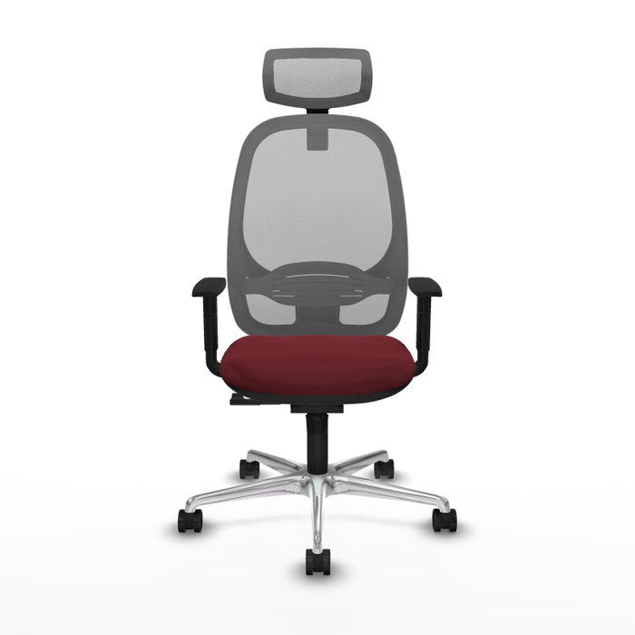 PIQUERAS Y CRESPO Silla de oficina Cilanco con mecanismo Sincro, Granate y Gris PIQUERAS Y CRESPO Silla de oficina Cilanco con mecanismo Sincro, Granate y Gris