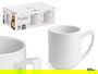 Taza Porcelana Vessia 320 ml Blanca 11.3x9.5x8 cm (Set de 36)