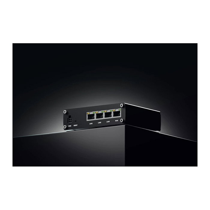 Teltonika RUTM08 Router Ethernet con Ranura SIM, 4 Puertos Gigabit LAN, 1 WAN, USB 2.0, Negro