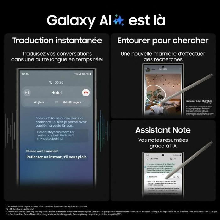 Samsung Galaxy S24 Ultra 256 GB 12 GB RAM Gris Titanio