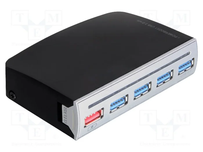 DeLOCK 61898 Hub USB 3.2 Gen 1 con 4 puertos y puerto de alimentación DeLOCK 61898 Hub USB 3.2 Gen 1 con 4 puertos y puerto de alimentación