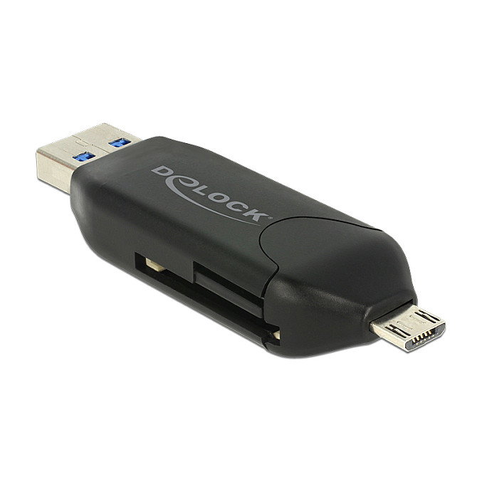 DeLOCK 91734 Lector de tarjetas Micro USB OTG / USB 5 Gbps Typ-A DeLOCK 91734 Lector de tarjetas Micro USB OTG / USB 5 Gbps Typ-A