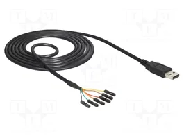 DeLOCK Convertidor USB 2.0 a TTL 3,3 V con 6 pines, 1,8 m