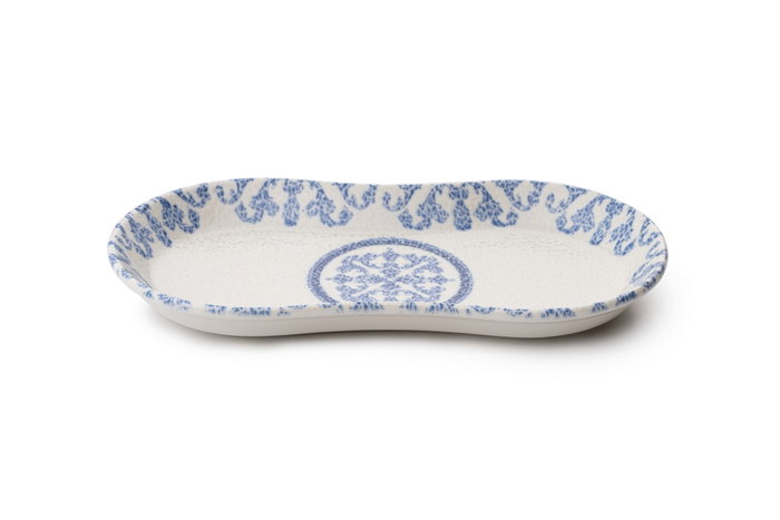 Hermia N25003 Vajilla de Porcelana 27 Piezas Azul y Blanco Apta para Lavavajillas y Microondas Elegante Duradera
