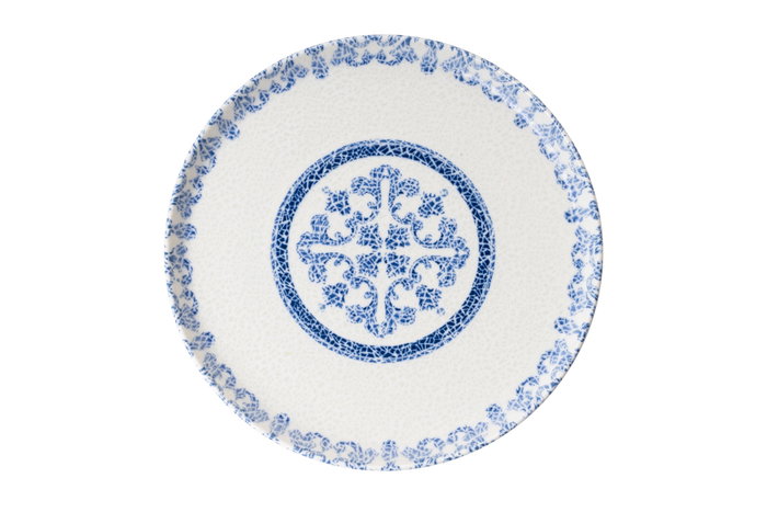 Hermia N25003 Vajilla de Porcelana 27 Piezas Azul y Blanco Apta para Lavavajillas y Microondas Elegante Duradera