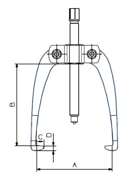 Forza Extractor Autocentrante Ligero de 2 Patas 116x122 mm