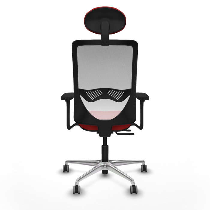 PIQUERAS Y CRESPO Silla de oficina Zulema Rojo/Blanco con mecanismo Sincro/Traslack PIQUERAS Y CRESPO Silla de oficina Zulema Rojo/Blanco con mecanismo Sincro/Traslack