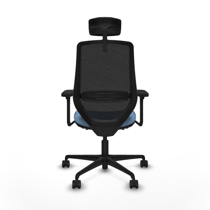 PIQUERAS Y CRESPO Silla de oficina Mardos con mecanismo Sincro/Traslack Azul cielo/Negro