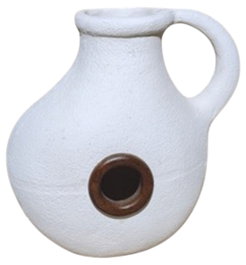 DKD Home Decor Jarrón Fibra de Papel ASA Blanco y Marrón