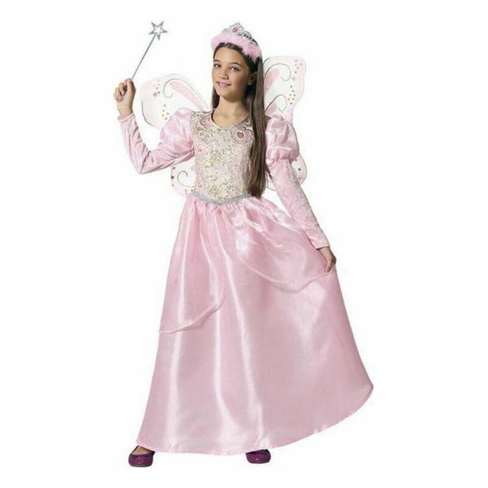 Disfraz Hada Madrina Rosa Infantil 3-4 Años - Vestido y Alas - Fantasía