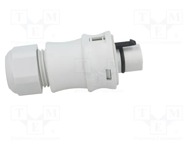 WIELAND RST 3 pines enchufe redondo macho gris 250V