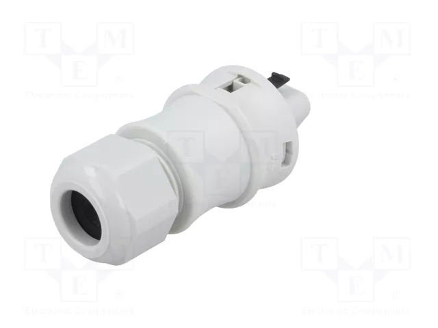 WIELAND RST 3 pines enchufe redondo macho gris 250V