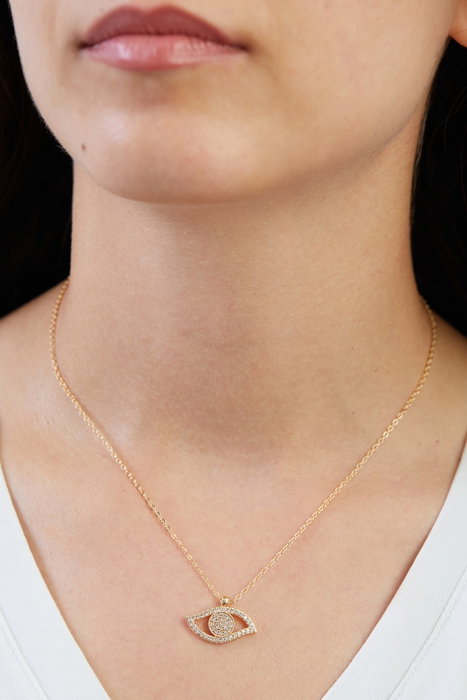 ELKGC68389 Collar de Metal con Laca, Resistente a la Decoloración, Color Oro