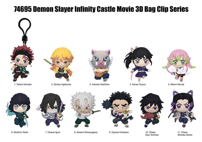 Monogram Int. Demon Slayer 3D Colgantes Peluche Infinity Castle Serie 1 Expositor (24) Monogram Int. Demon Slayer 3D Colgantes Peluche Infinity Castle Serie 1 Expositor (24)