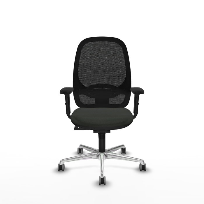 PIQUERAS Y CRESPO Silla de oficina Cilanco con mecanismo Sincro, Negro