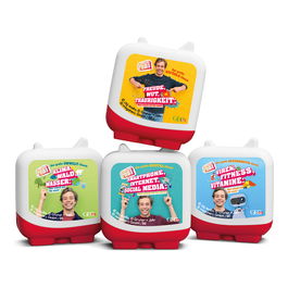 Tonies Set Clever Tonies Checker Tobi (4 Tonies), Juguete Musical, Compatible con Toniebox, 223 Min Reproducción