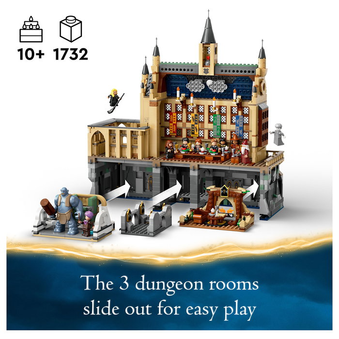 LEGO 76435 Harry Potter Schloss Hogwarts: Die Große Halle Set de Construcción 1732 Piezas