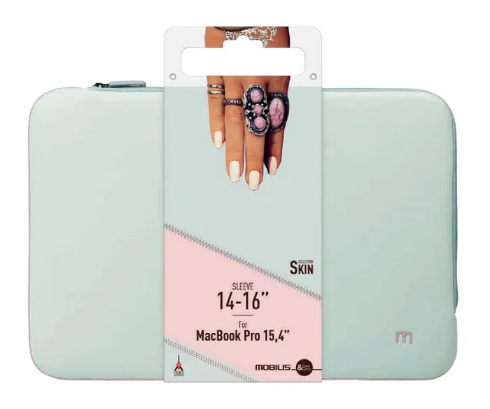Mobilis 049006 Maletín o Funda para Portátil 40.6 cm (16") - Compatible Cualquier Marca - Color Gris y Rosa - 208 g