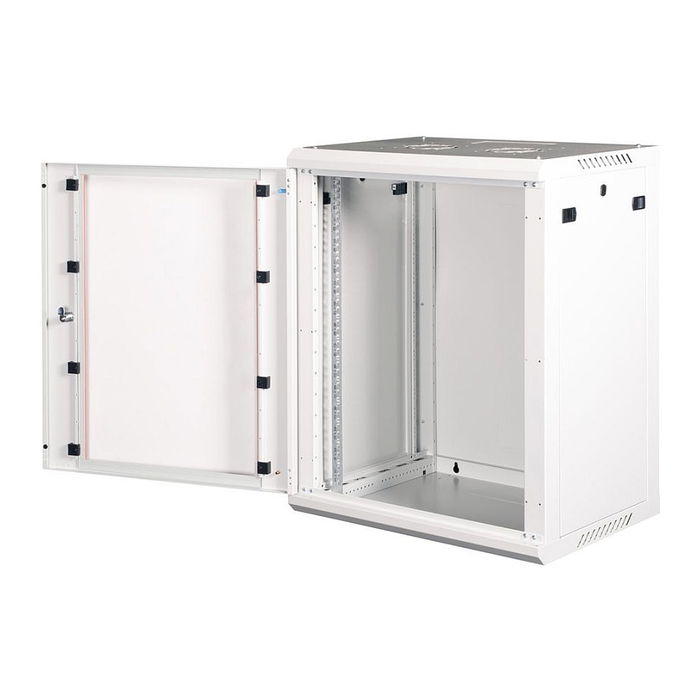 ROLINE 26.21.0126 Bastidor de Pared 19 Pulgadas 15HE 600x450 mm Gris, Vidrio, 80 kg Capacidad, IP20