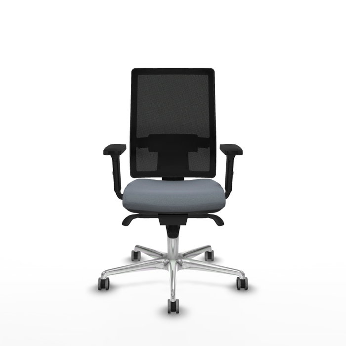 PIQUERAS Y CRESPO Silla de oficina Horna con Mecanismo Sincro, Gris y Negro PIQUERAS Y CRESPO Silla de oficina Horna con Mecanismo Sincro, Gris y Negro