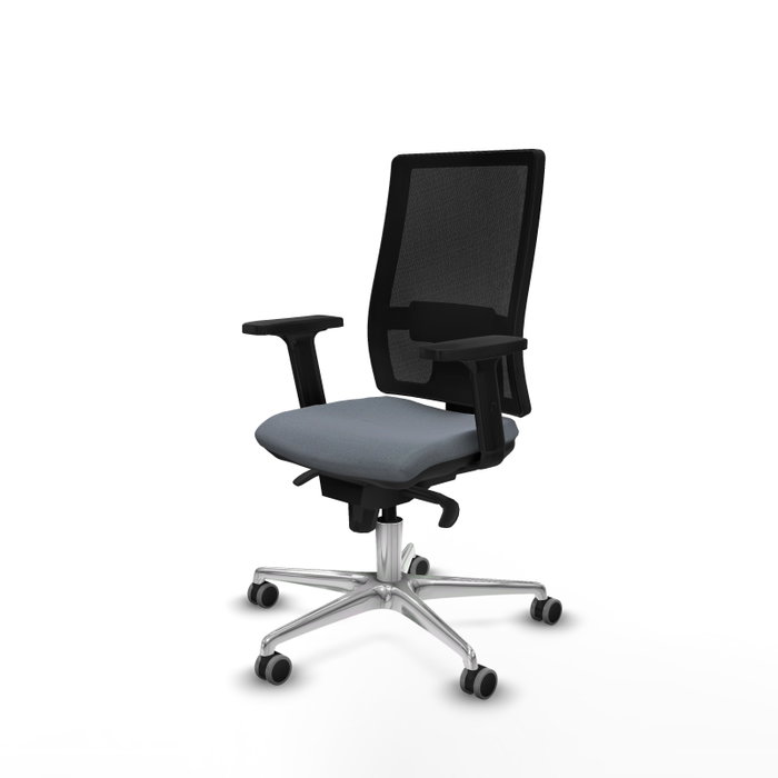 PIQUERAS Y CRESPO Silla de oficina Horna con Mecanismo Sincro, Gris y Negro PIQUERAS Y CRESPO Silla de oficina Horna con Mecanismo Sincro, Gris y Negro