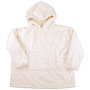 Home Deco Factory Sudadera Con Capucha Blanca Poliéster Sweat Plaid