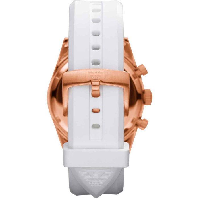 Armani AR5979 Reloj Unisex Oro Rosa y Blanco