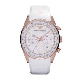 Armani AR5979 Reloj Unisex Oro Rosa y Blanco
