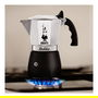 Bialetti Cafetera Italiana Brikka 2023 4 Tazas Negro Acero Inoxidable Aluminio Termoplástico