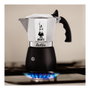 Bialetti Brikka 4 Tazas Negro y Acero inoxidable