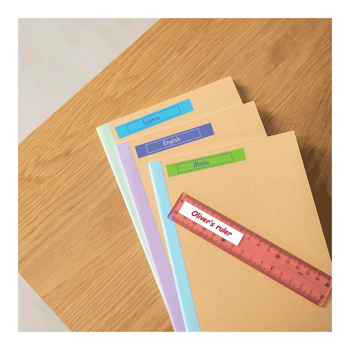 Brother BTAG-L33 Cinta para Etiquetadora 12 mm x 4 m Azul sobre Azul Claro para P-touch PT-N10, PT-N20, PT-N25BT