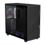 Gigabyte Aorus C400 Glass Midi Tower ATX Negro con Panel de Vidrio Templado, 3 Ventiladores ARGB Incluidos, USB 3.2 Tipo C, 28300-AC400-2CKR