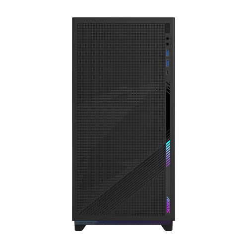 Gigabyte Aorus C400 Glass Midi Tower ATX Negro con Panel de Vidrio Templado, 3 Ventiladores ARGB Incluidos, USB 3.2 Tipo C, 28300-AC400-2CKR