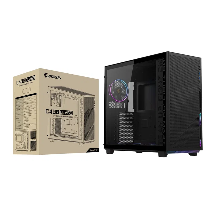Gigabyte AORUS C400 GLASS Negro Gigabyte AORUS C400 GLASS Negro