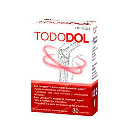 BIOSERUM Tododol 30 Comp - Complemento Alimenticio para el Dolor con Boswellia, Sauce, Mirra, Levagen y Bromelaína - 30 Comprimidos