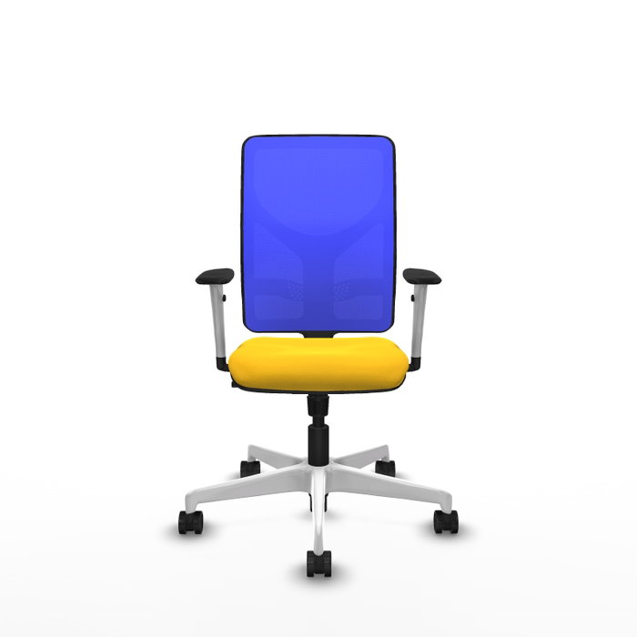 PIQUERAS Y CRESPO Silla de oficina Motilla con mecanismo Sincro, Amarillo y Azul PIQUERAS Y CRESPO Silla de oficina Motilla con mecanismo Sincro, Amarillo y Azul