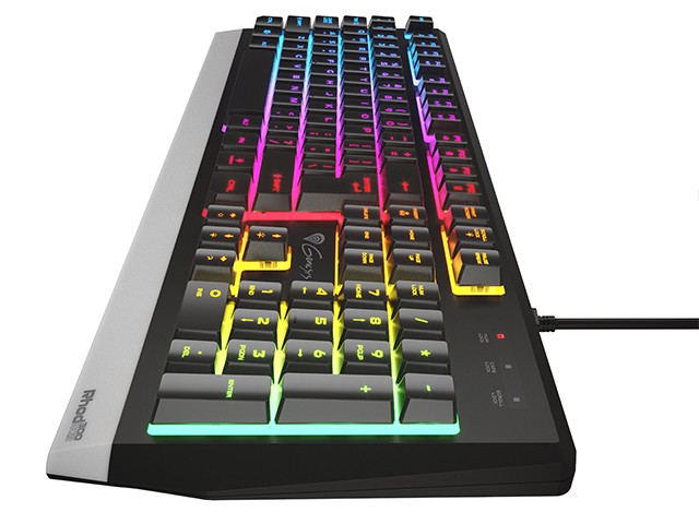 Genesis Rhod 300 RGB Teclado Cableado Qwerty Layout Polaco USB 2.0 12 Teclas Multimedia Retroiluminación RGB Genesis Rhod 300 RGB Teclado Cableado Qwerty Layout Polaco USB 2.0 12 Teclas Multimedia Retroiluminación RGB