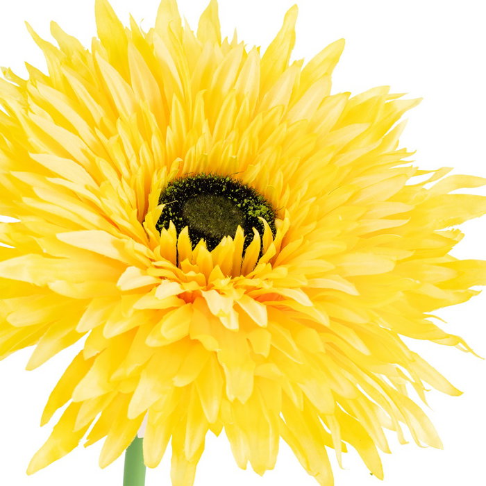 Flor Gerbera Amarillo Artificial 25 X 25 X 100 cm (Set de 2)