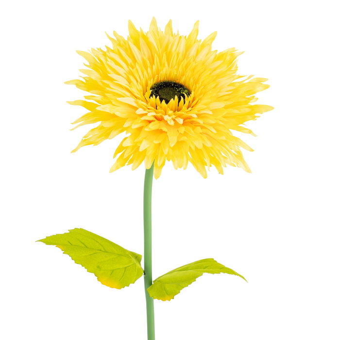 Flor Gerbera Amarillo Artificial 25 X 25 X 100 cm (Set de 2)