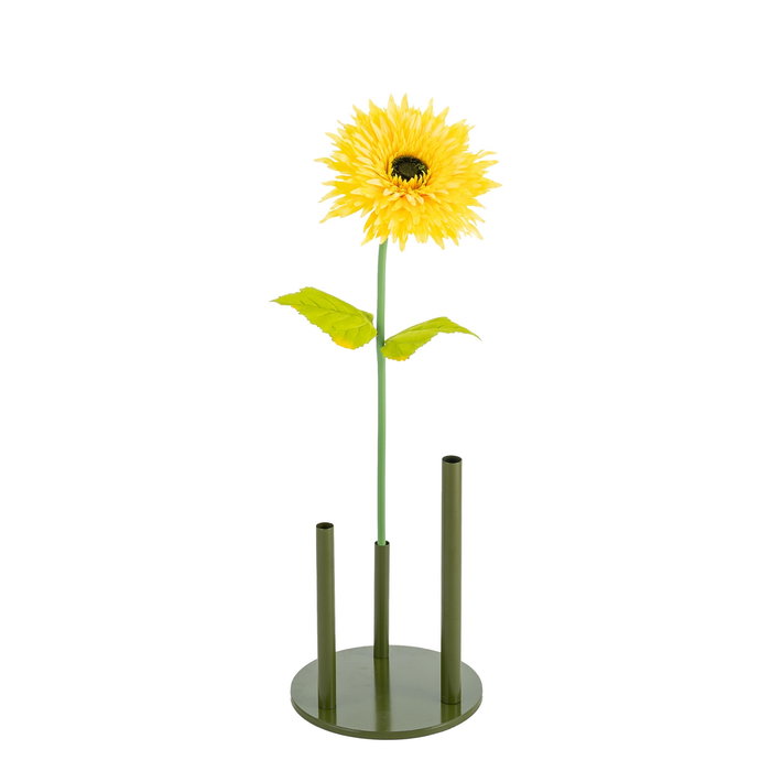 Flor Gerbera Amarillo Artificial 25 X 25 X 100 cm (Set de 2)