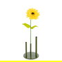 Flor Gerbera Amarillo Artificial 25 X 25 X 100 cm (Set de 2)