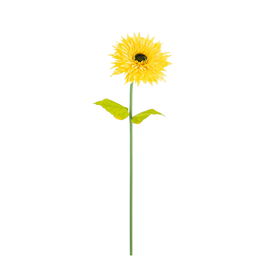 Flor Gerbera Amarillo Artificial 25 X 25 X 100 cm (Set de 2)