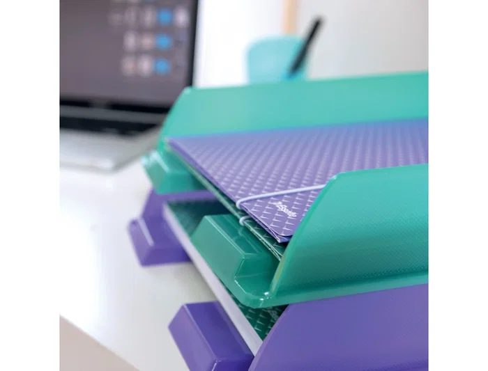 Esselte Bandeja Portadocumentos Colour'Breeze A4, Colores Surtidos, Plástico, 365x350x268 mm