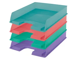 Esselte Bandeja Portadocumentos Colour'Breeze A4, Colores Surtidos, Plástico, 365x350x268 mm