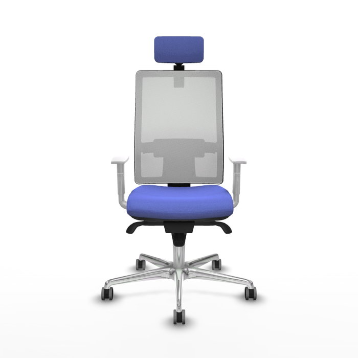 PIQUERAS Y CRESPO Silla de oficina Horna con mecanismo Sincro, Azul claro y Blanco PIQUERAS Y CRESPO Silla de oficina Horna con mecanismo Sincro, Azul claro y Blanco