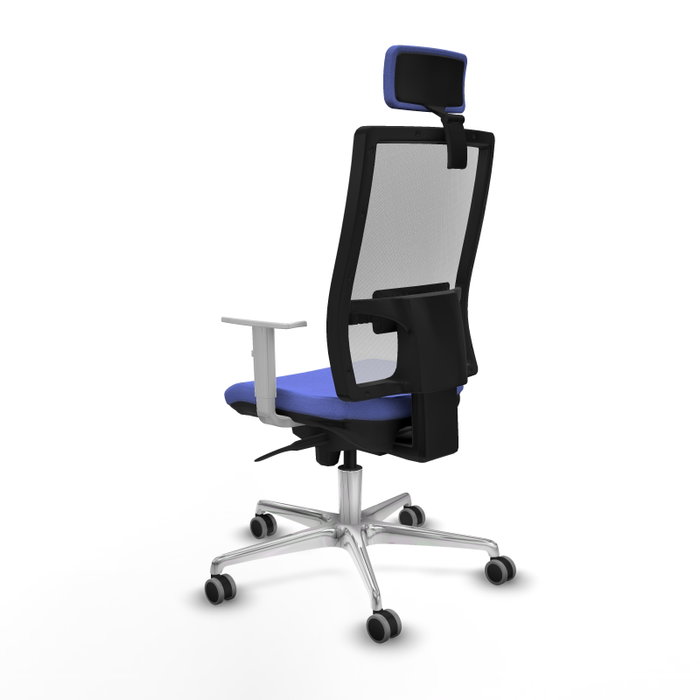 PIQUERAS Y CRESPO Silla de oficina Horna con mecanismo Sincro, Azul claro y Blanco PIQUERAS Y CRESPO Silla de oficina Horna con mecanismo Sincro, Azul claro y Blanco