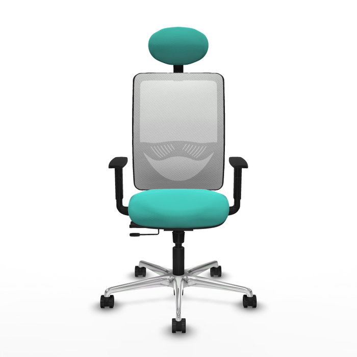 PIQUERAS Y CRESPO Silla de oficina Zulema con mecanismo Sincro/Traslack color Turquesa y Blanco PIQUERAS Y CRESPO Silla de oficina Zulema con mecanismo Sincro/Traslack color Turquesa y Blanco